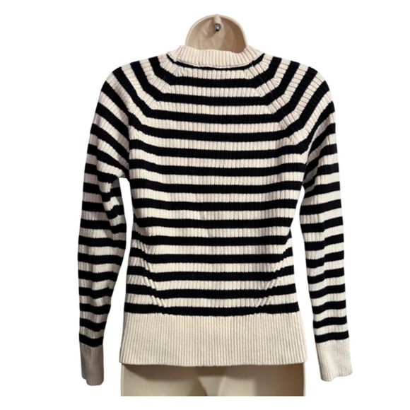 Scotch & Soda Black/Ivory Striped Sweater - Size S - Picture 4 of 10